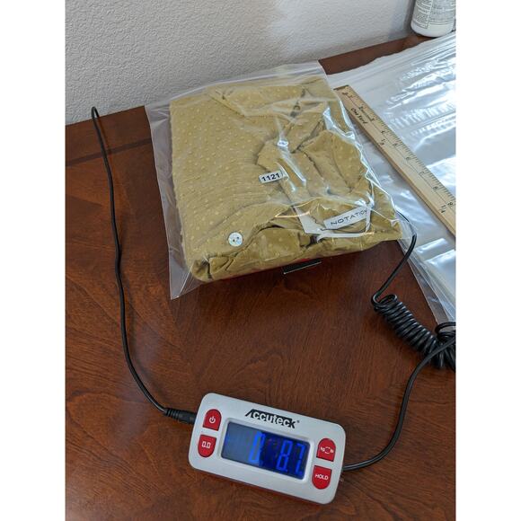 Notations Textured Blouse M Brown Split VNeck Button Roll Cuff Sleeve Hi Low Hem - Picture 8 of 9